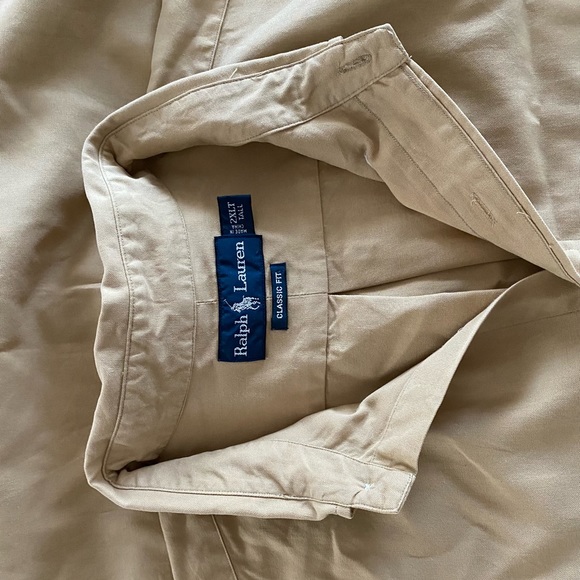 Ralph Lauren Blake dress shirt, size 2XT, tan color, only worn a couple times. - Picture 5 of 7